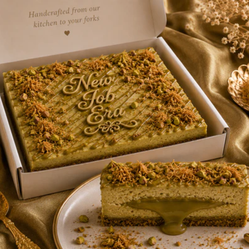Custom Signature Pistachio Cheesecake - Tray